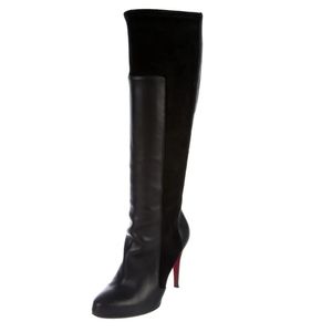 Christian Louboutin authentic knee high boots  leather with suede*Gorgeous*
